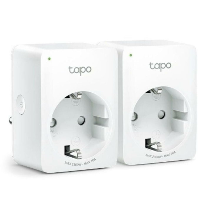 TP-Link Tapo P100 Pack de 2 Enchufes Inteligentes Wi-Fi Blanco TP-Link Tapo P100 Pack de 2 Enchufes Inteligentes Wi-Fi Blanco