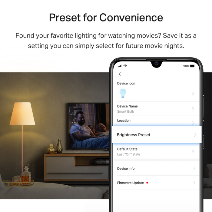 TP-Link (2-PACK) Bombilla Inteligente Wi-Fi Color Blanco L510E