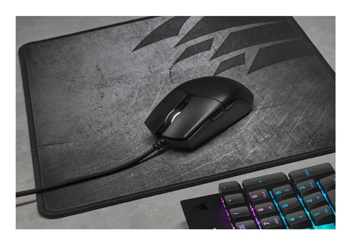 Corsair Katar Pro XT CH-930C111-EU Ratón Gaming Ambidextro Óptico 18000 DPI, 6 Botones, Negro, Cable USB Tipo A