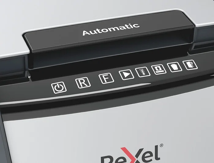 Rexel Optimum AutoFeed+ 130X Destructora de papel Corte cruzado Negro, Plata
