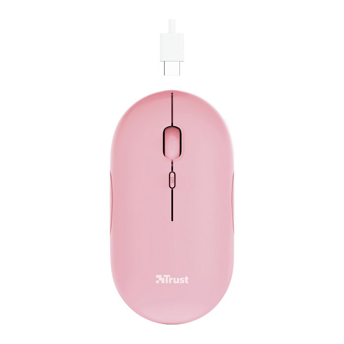 Trust Puck Ratón Inalámbrico Ambidextro Rosa Trust Puck Ratón Inalámbrico Ambidextro Rosa