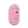 Trust Puck Ratón Inalámbrico Oficina Bluetooth y RF, Silencioso, Recargable USB-C, Ambidiestro, 1600 DPI, Ultrafino 27mm, Rosa