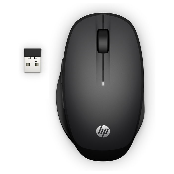 HP Dual Mode Black Mouse 300 Negro