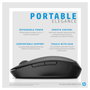 HP Dual Mode Black Mouse 300 Negro