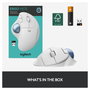 Logitech ERGO M575 Ratón Trackball Inalámbrico Blanco