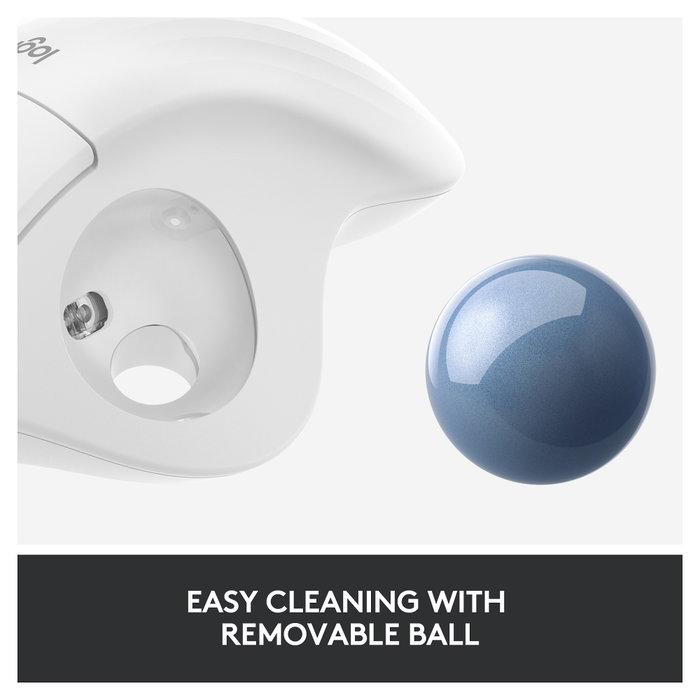 Logitech ERGO M575 Ratón Trackball Inalámbrico Blanco Logitech ERGO M575 Ratón Trackball Inalámbrico Blanco