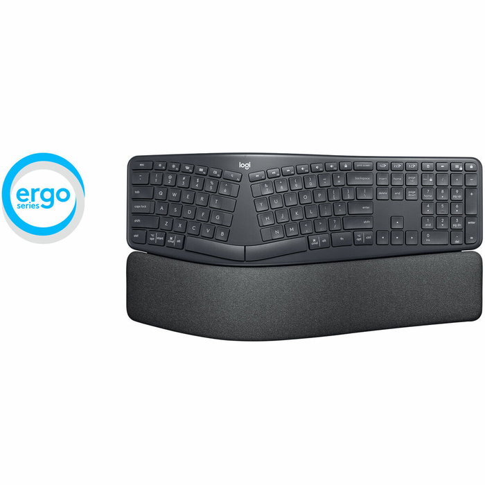 Logitech Ergo K860 Teclado Ergonómico Inalámbrico Español Grafito Logitech Ergo K860 Teclado Ergonómico Inalámbrico Español Grafito