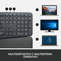 Logitech Ergo K860 Teclado Ergonómico Inalámbrico Español Grafito