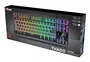Trust GXT 833 Thado - Teclado Gaming USB Tenkeyless TKL Compacto con Iluminación LED Multicolor, Anti-Ghosting, 12 Teclas Multimedia, Layout Español, Color Negro/Plata