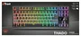 Trust GXT 833 Thado - Teclado Gaming USB Tenkeyless TKL Compacto con Iluminación LED Multicolor, Anti-Ghosting, 12 Teclas Multimedia, Layout Español, Color Negro/Plata