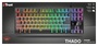 Trust GXT 833 Thado Teclado Gaming TKL Compacto Negro/Plata