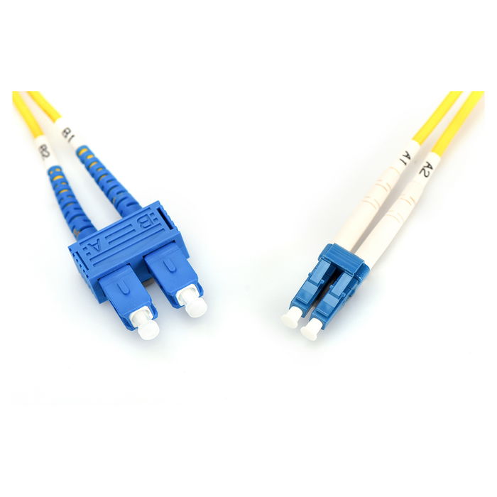 Digitus Cable de Fibra Óptica LC a SC 3m Duplex OS2 Monomodo