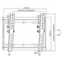 Equip Soporte Inferior de Pantalla Slim Universal, Inclinable 0º-8º, VESA hasta 200x200, para Pantallas de 23-43" y hasta 35 kg