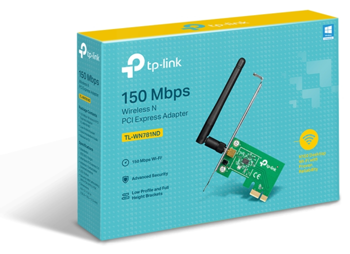 TP-Link TL-WN781ND Tarjeta de Red Inalámbrica 150Mbps PCI Express TP-Link TL-WN781ND Tarjeta de Red Inalámbrica 150Mbps PCI Express