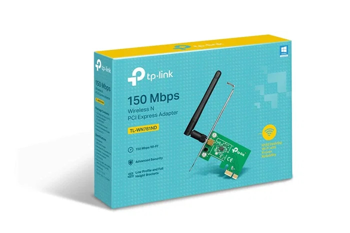 TP-Link TL-WN781ND Adaptador WiFi Interno PCI Express, Tarjeta de Red WLAN 150 Mbps 802.11n, Banda 2.4 GHz