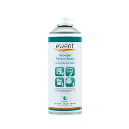 Ewent EW5611 Kit Limpiador Espray Alcohol Isopropílico 400ml - Para Placas Electrónicas, Ordenadores e Impresoras