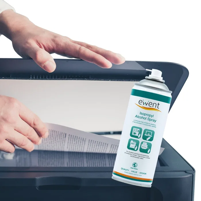 Ewent EW5611 Kit Limpiador Espray Alcohol Isopropílico 400ml - Para Placas Electrónicas, Ordenadores e Impresoras