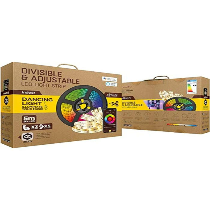 Tiras LED Muvit iO Negro Multicolor Dorado F 5 m