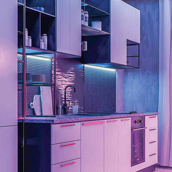 Tiras LED Muvit iO Negro Multicolor Dorado F 5 m