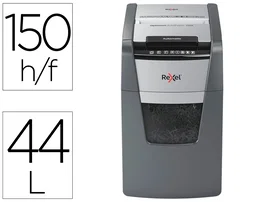 Rexel Optimum AutoFeed 150X Destructora Automática Negro, Gris, P-4, 150 Hojas