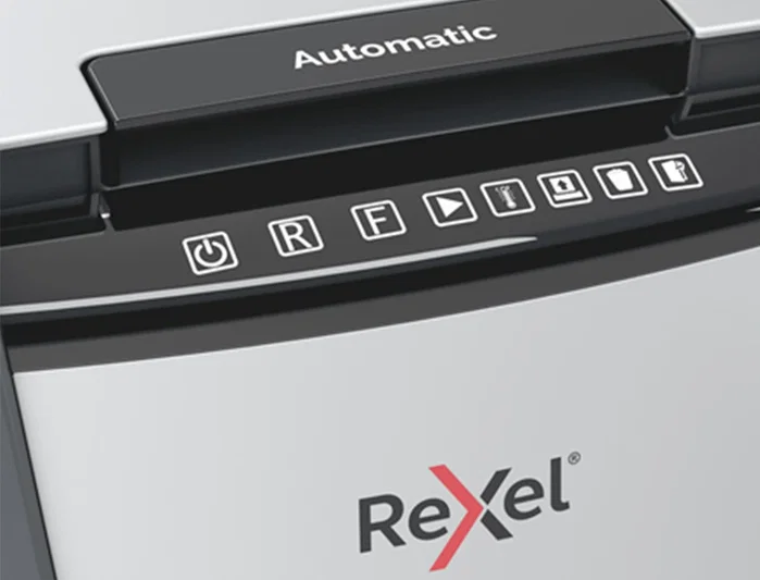 Rexel Optimum AutoFeed+ 150X Destructora de Papel de Corte Cruzado Negro y Gris