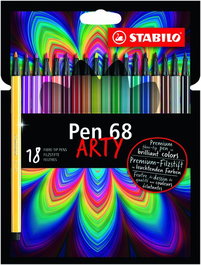 Rotuladores Punta Pincel Stabilo Pen 68 Brush Arty/ 18 unidades
