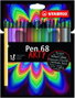 Stabilo Pen 68 Brush Arty 18 unidades