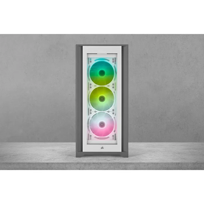 Corsair SP120 RGB ELITE Ventilador PC 120mm Blanco 3-Pack con AirGuide, PWM, 1500 RPM, 47.73 CFM Corsair SP120 RGB ELITE Ventilador PC 120mm Blanco 3-Pack con AirGuide, PWM, 1500 RPM, 47.73 CFM