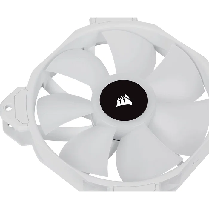 Corsair SP120 RGB ELITE Ventilador PC 120mm Blanco 3-Pack con AirGuide, PWM, 1500 RPM, 47.73 CFM Corsair SP120 RGB ELITE Ventilador PC 120mm Blanco 3-Pack con AirGuide, PWM, 1500 RPM, 47.73 CFM