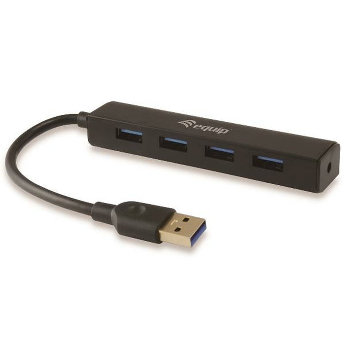 Equip Hub USB 3.0 con 4 Puertos Negro Equip Hub USB 3.0 con 4 Puertos Negro