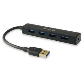 Equip Mini Hub USB 3.2 Gen 1 con 4 Puertos Negro