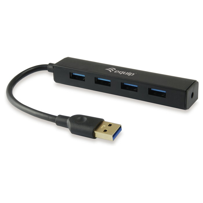 Equip Hub USB 3.0 con 4 Puertos Negro Equip Hub USB 3.0 con 4 Puertos Negro