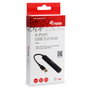 Equip Hub USB 3.0 con 4 Puertos Negro