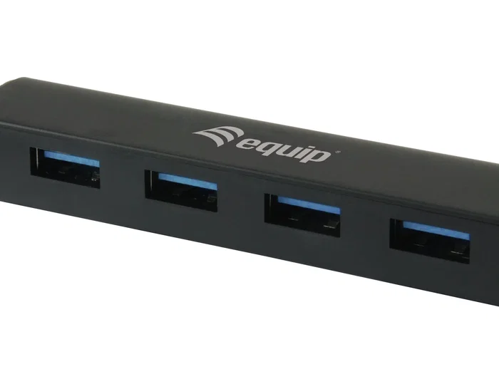 Equip Mini Hub USB 3.2 Gen 1 con 4 Puertos Negro