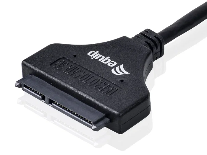 Equip Adaptador USB 3.2 Gen1 a SATA para HDD/SSD 2.5", UASP, Velocidad 5 Gb/s, Cable 50 cm, Negro - 133471