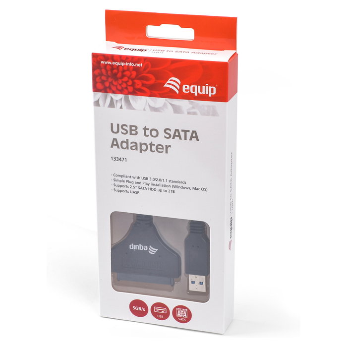 Equip Adaptador USB 3.0 a SATA - 133471 Equip Adaptador USB 3.0 a SATA - 133471