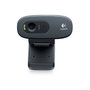 Logitech C270 Webcam HD 720p, 3 MP, Micrófono Integrado, USB 2.0, Negro/Gris