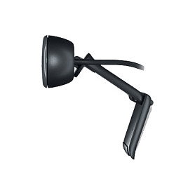 Logitech C270 Webcam HD 720p, 3 MP, Micrófono Integrado, USB 2.0, Negro/Gris