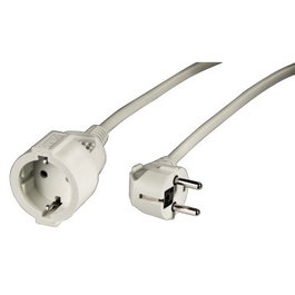 HAMA Cable extension Schucko 2m Blanco