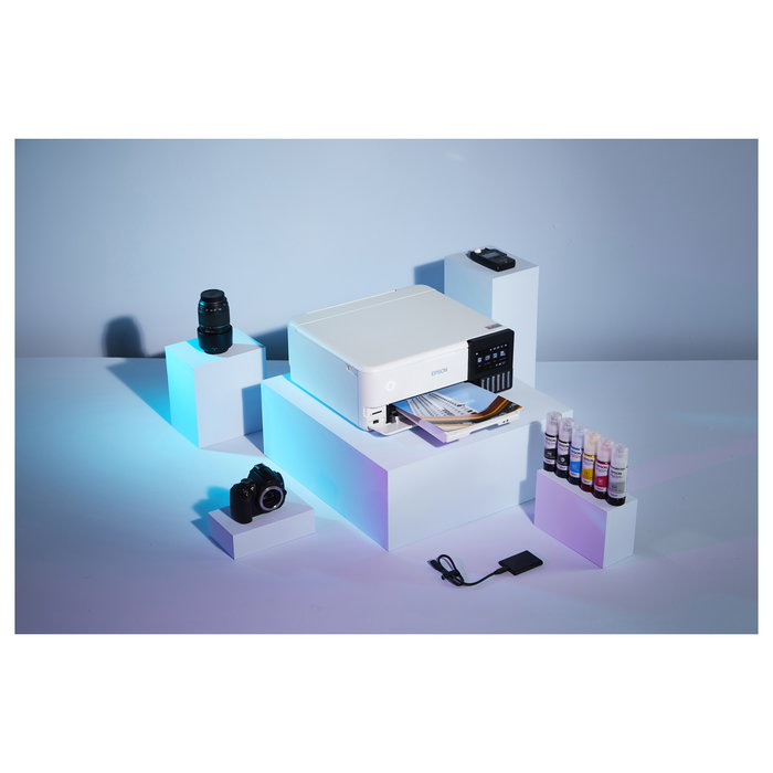 Epson ET-8500 Impresora Inyección Tinta Color A4 5760x1440 DPI Wifi Ethernet USB Pantalla Táctil LCD Blanco