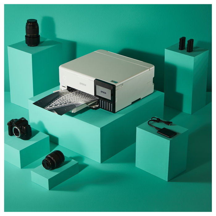 Epson ET-8500 Impresora Inyección Tinta Color A4 5760x1440 DPI Wifi Ethernet USB Pantalla Táctil LCD Blanco