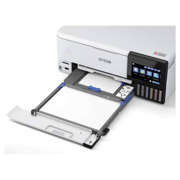 Epson ET-8500 Impresora Inyección Tinta Color A4 5760x1440 DPI Wifi Ethernet USB Pantalla Táctil LCD Blanco