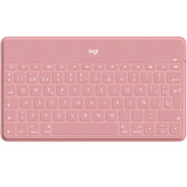 Logitech 920-010043 - Teclado Ultracompacto Inalámbrico Keys-to-Go QWERTY Español Bluetooth Blanco para iPhone, iPad y Apple TV, Resistente a Salpicaduras, Batería de 3 Meses
