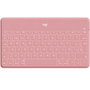 Logitech 920-010043 - Teclado Ultracompacto Inalámbrico Keys-to-Go QWERTY Español Bluetooth Blanco para iPhone, iPad y Apple TV, Resistente a Salpicaduras, Batería de 3 Meses