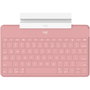 Logitech 920-010043 - Teclado Ultracompacto Inalámbrico Keys-to-Go QWERTY Español Bluetooth Blanco para iPhone, iPad y Apple TV, Resistente a Salpicaduras, Batería de 3 Meses