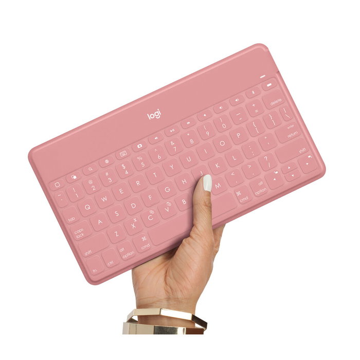 Logitech Keys-To-Go Teclado Compacto Inalámbrico Bluetooth para iPhone/iPad - Rosa Logitech Keys-To-Go Teclado Compacto Inalámbrico Bluetooth para iPhone/iPad - Rosa