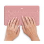 Logitech Keys-To-Go Teclado Compacto Inalámbrico Bluetooth para iPhone/iPad - Rosa