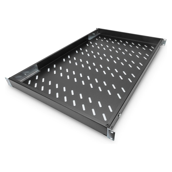 Digitus 1HE 44x482x700-1180mm bis 50kg schwarz var estantería para armario de 19" Negro