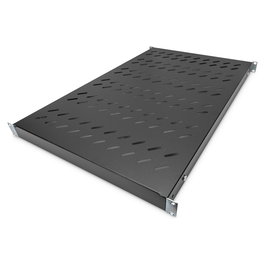 Digitus 1HE 44x482x700-1180mm bis 50kg schwarz var estantería para armario de 19" Negro