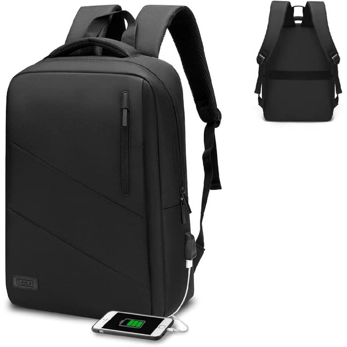 Subblim City Backpack Mochila para Portátil 15,6 Pulgadas Negro